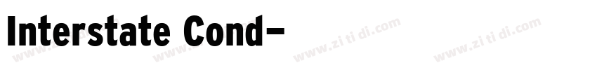 Interstate Cond字体转换